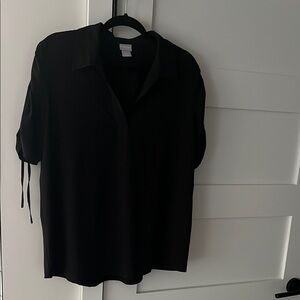 Chico's Black Short Sleeve Top